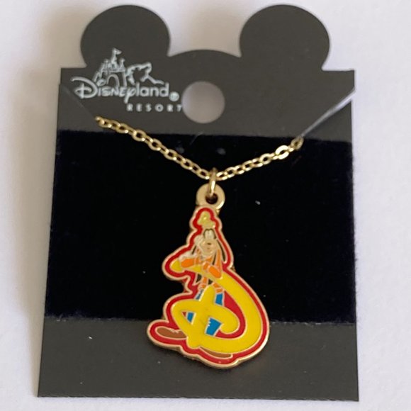 Vintage Disney Goofy Necklace 18" Fab 5 Dog Disneyana Signed Charm Gold Plated - Picture 3 of 11